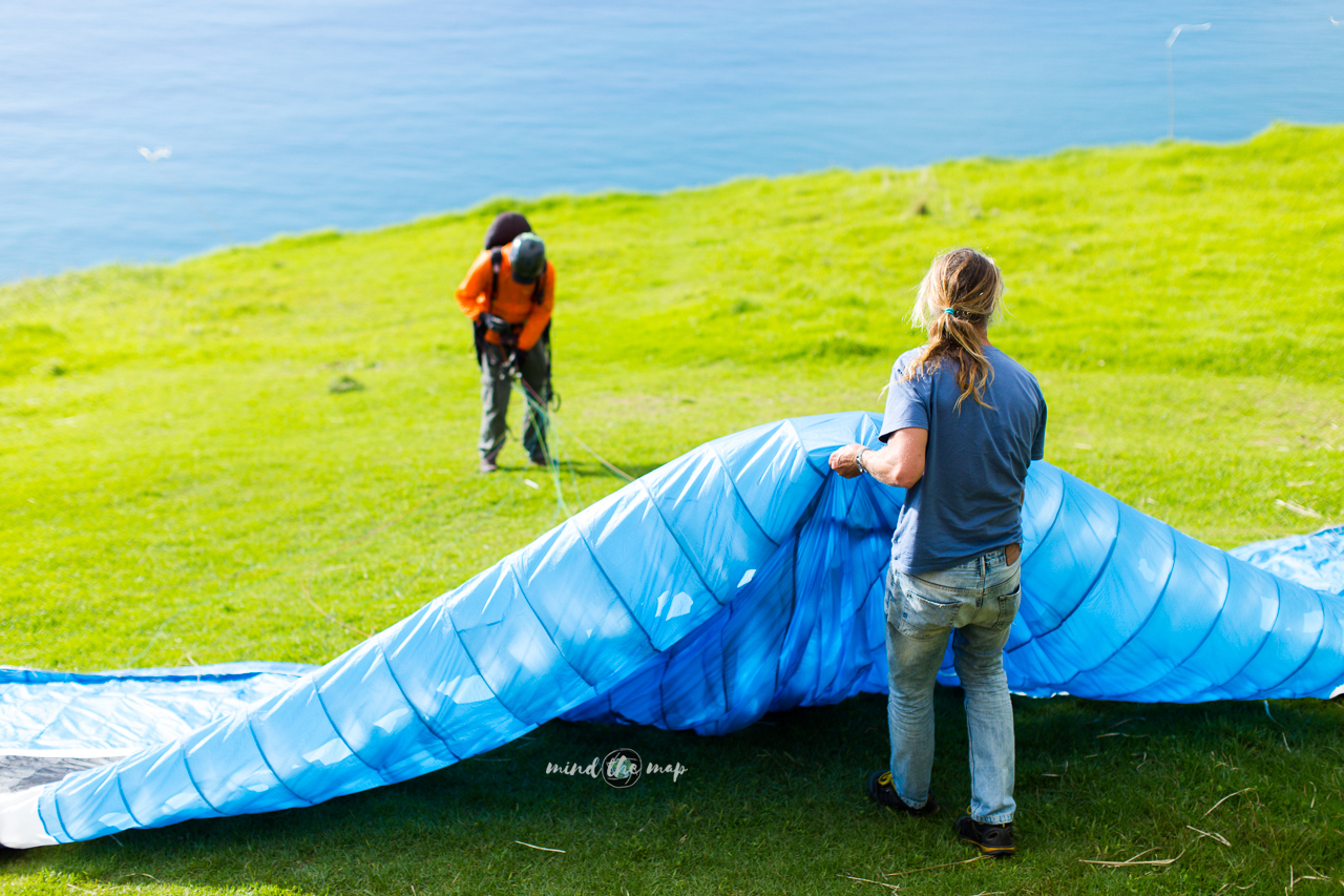 paragliding take-off Madeira