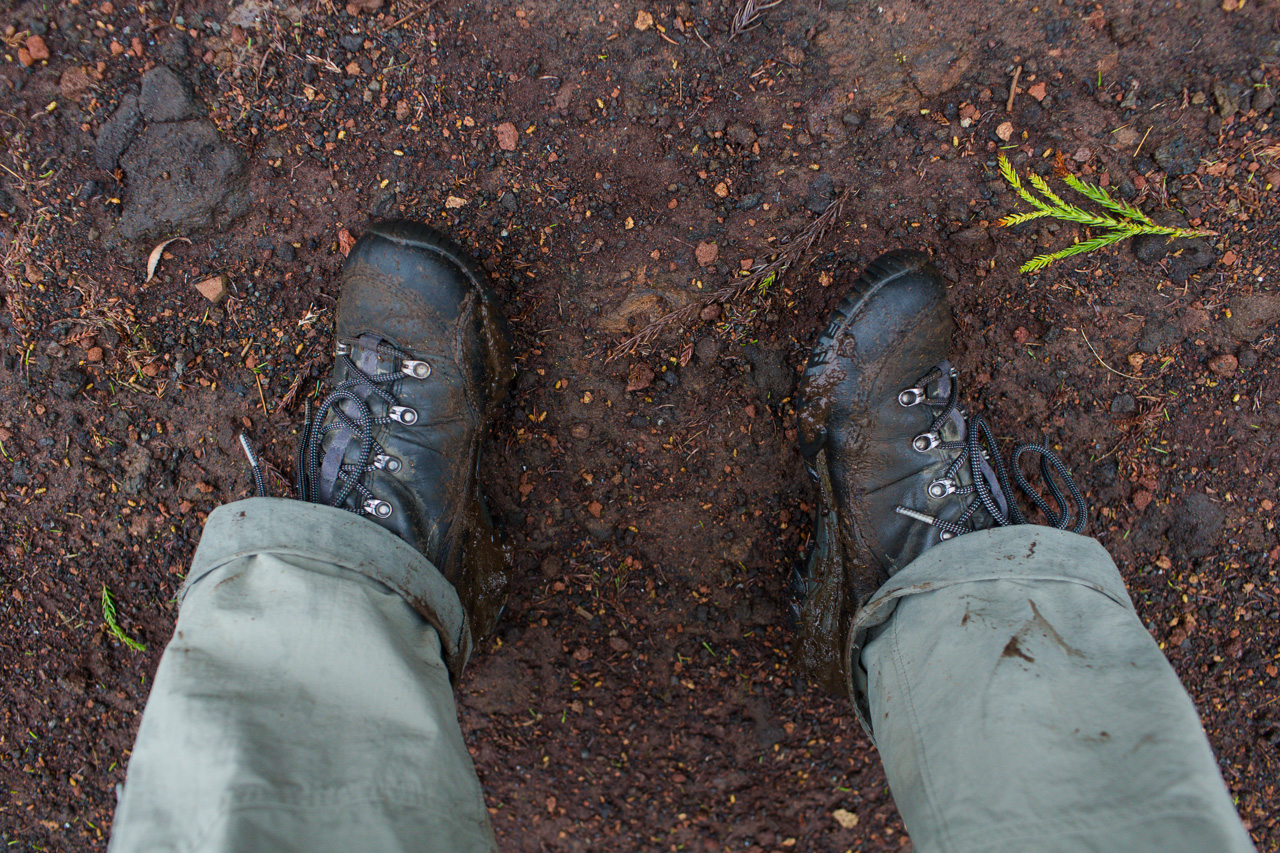 mud after levada walk Faial