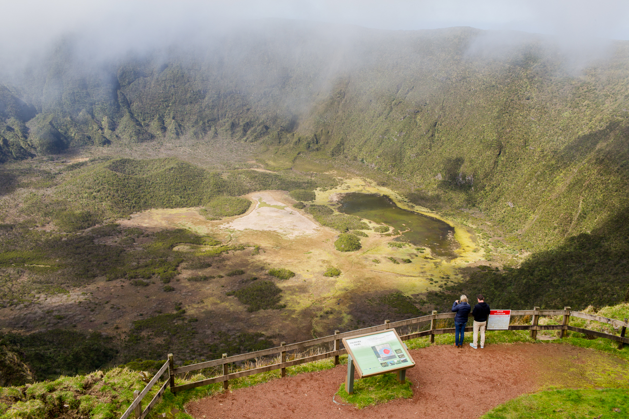 Caldeira caldera Faial island Azores