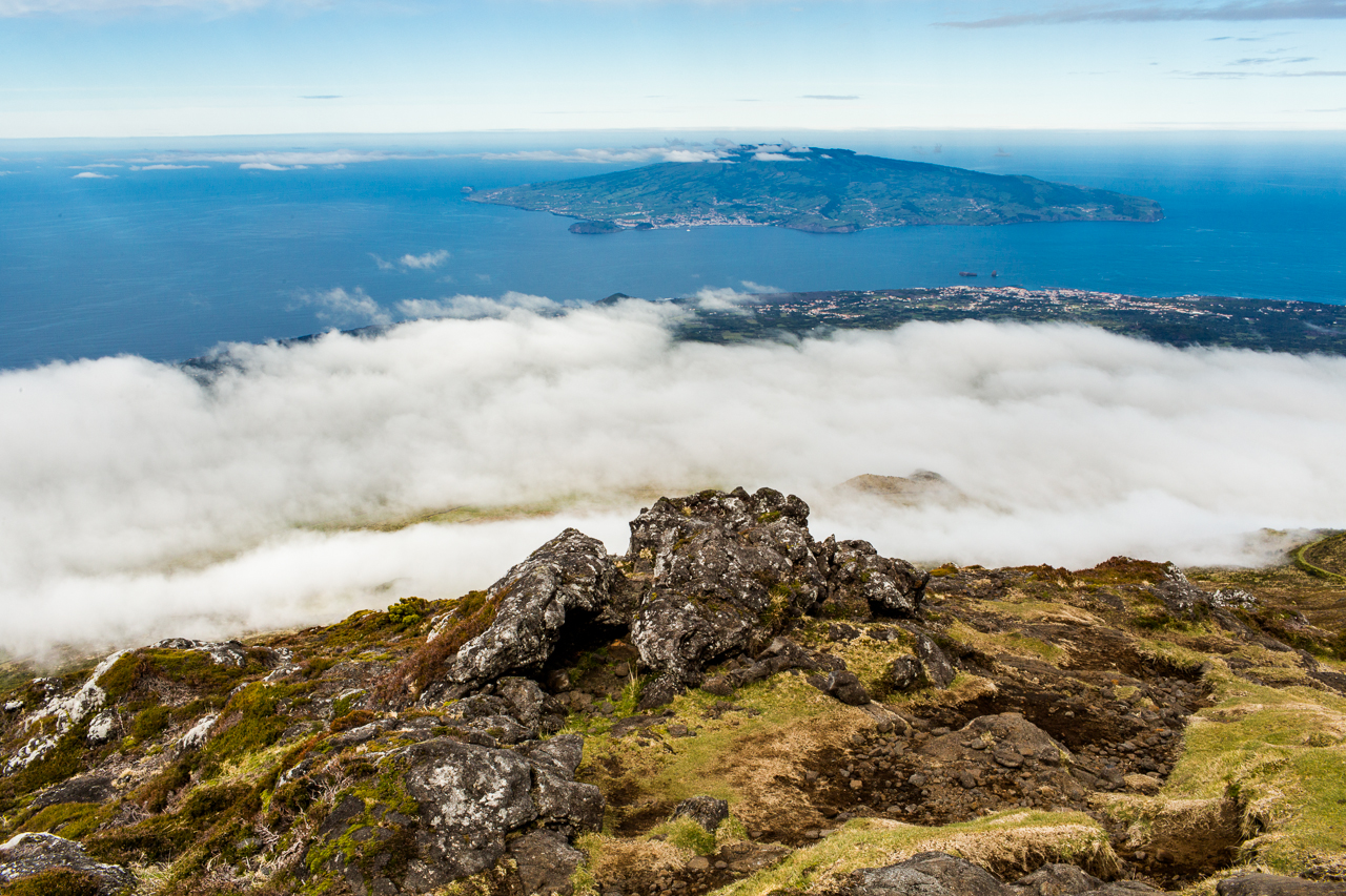 climing Pico mountain Azores