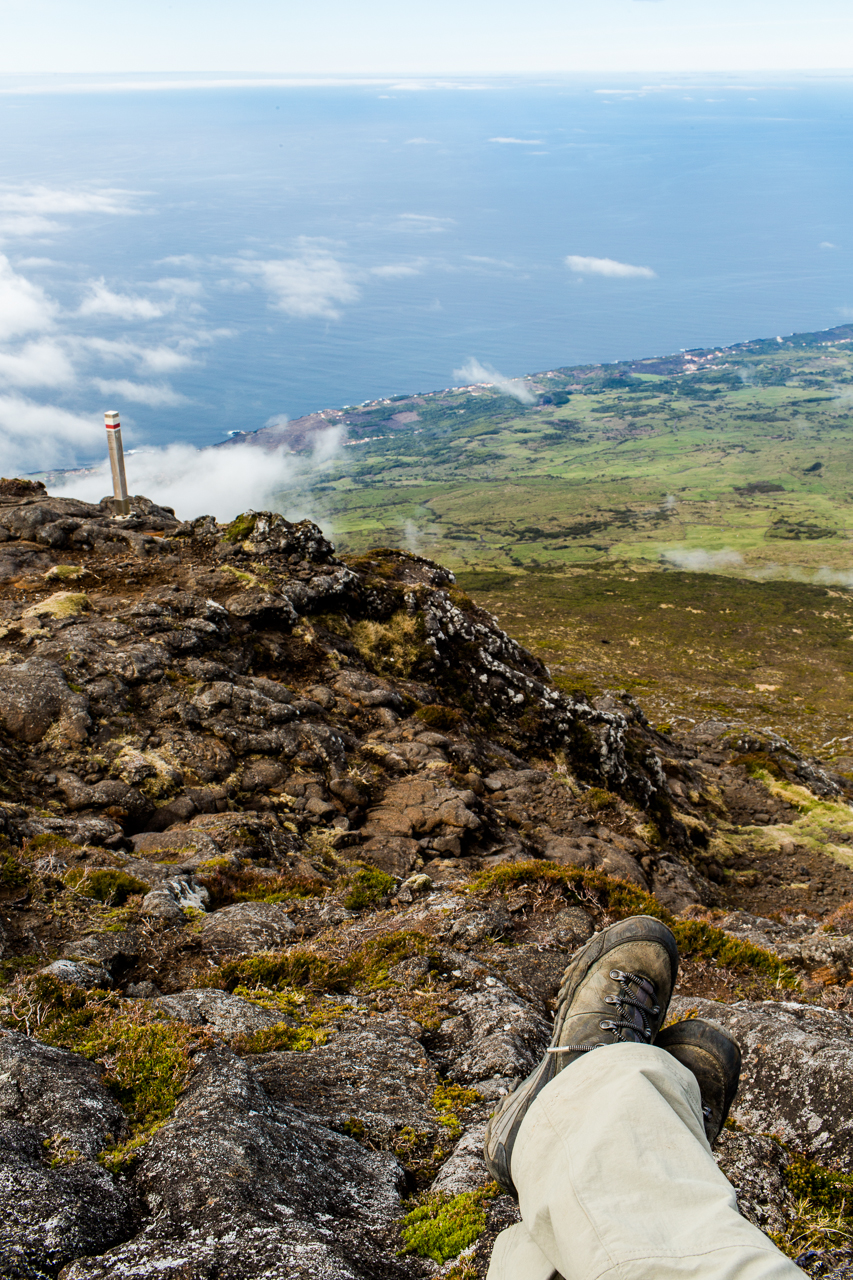 climing Pico mountain Azores