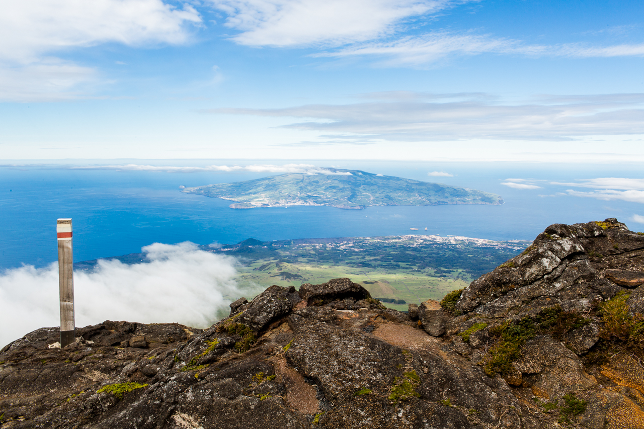 climing Pico mountain Azores