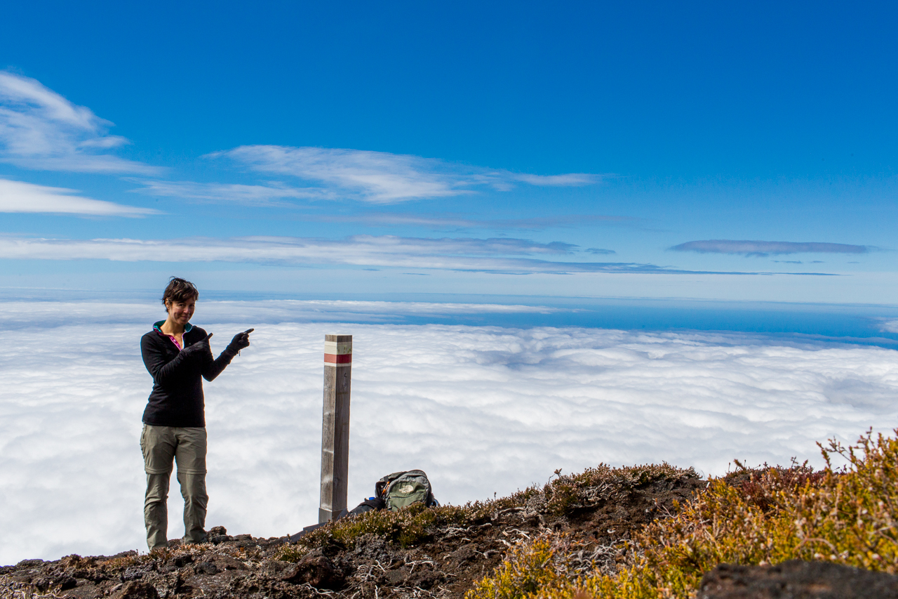 climing Pico mountain Azores