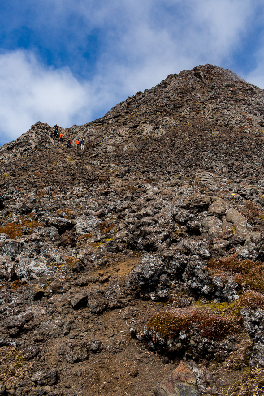 climing Pico mountain Azores