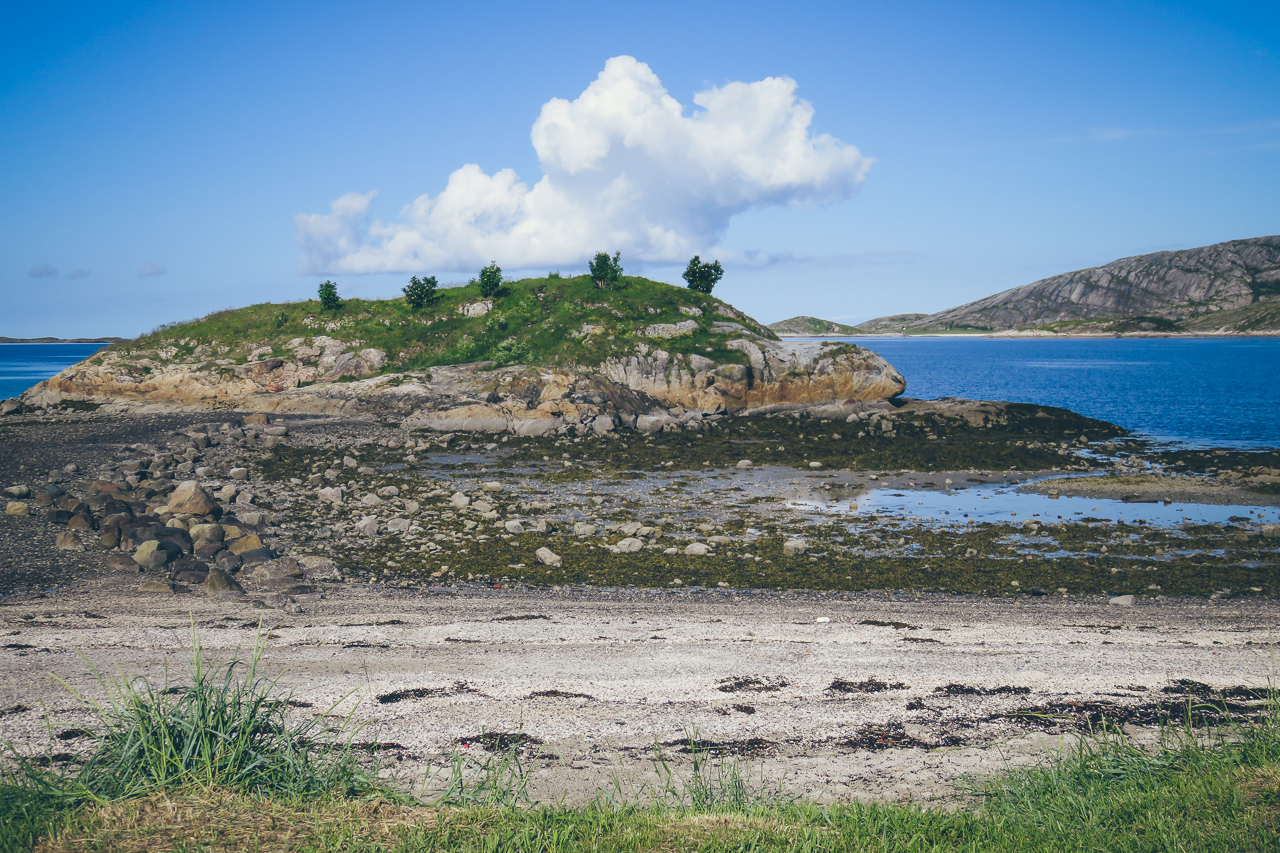 Lofoten Norway camping tent solo woman