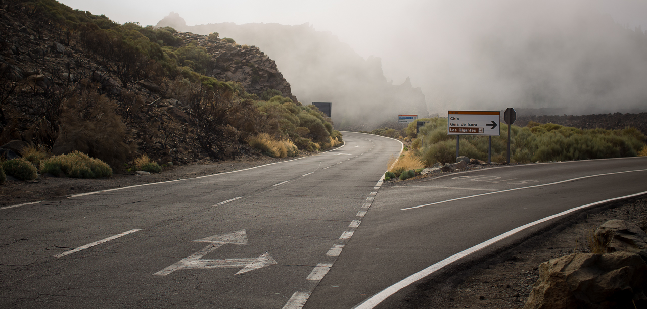 crossroad at Teide, Tenerife