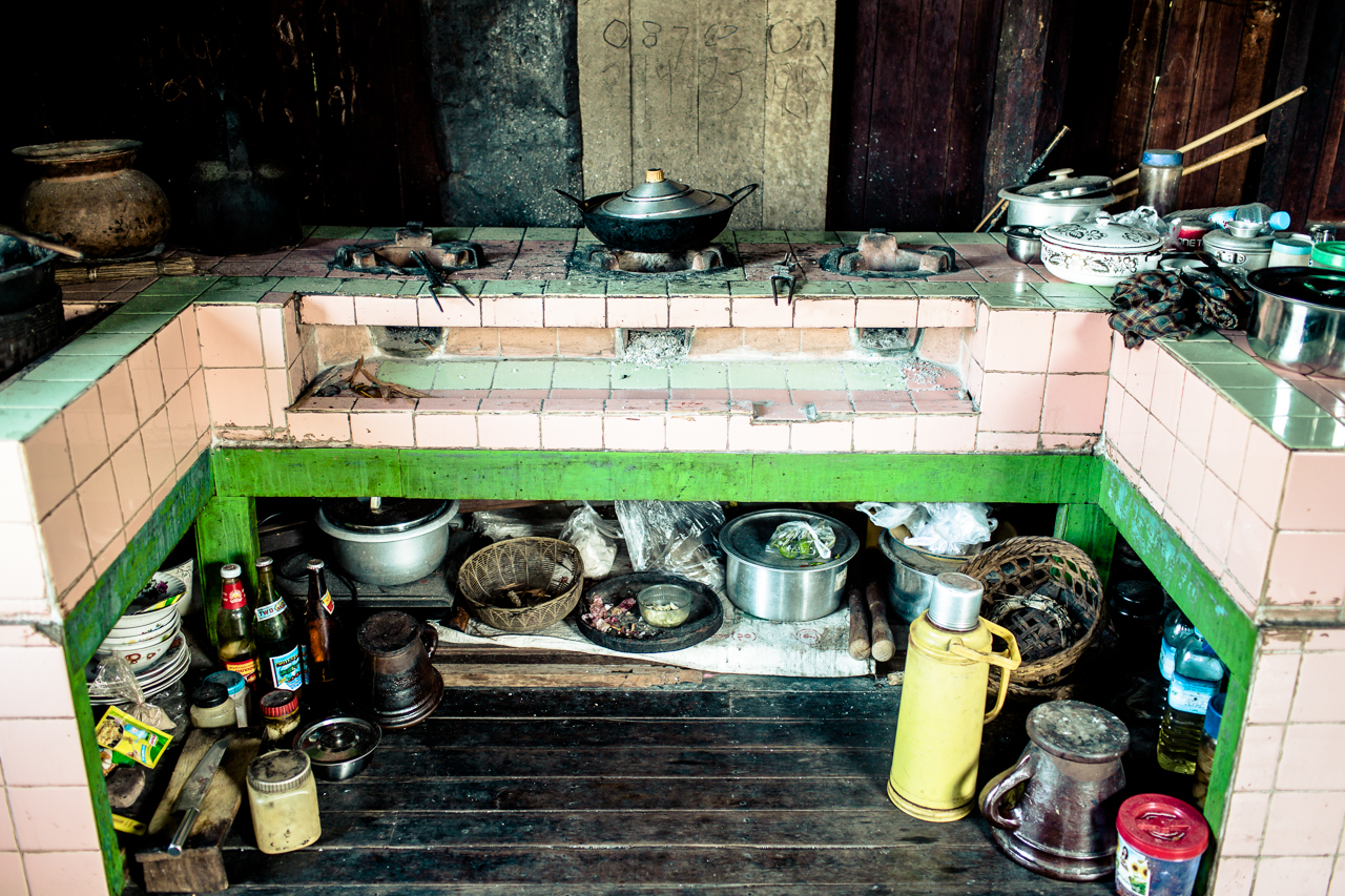 kitchen in Myanmar