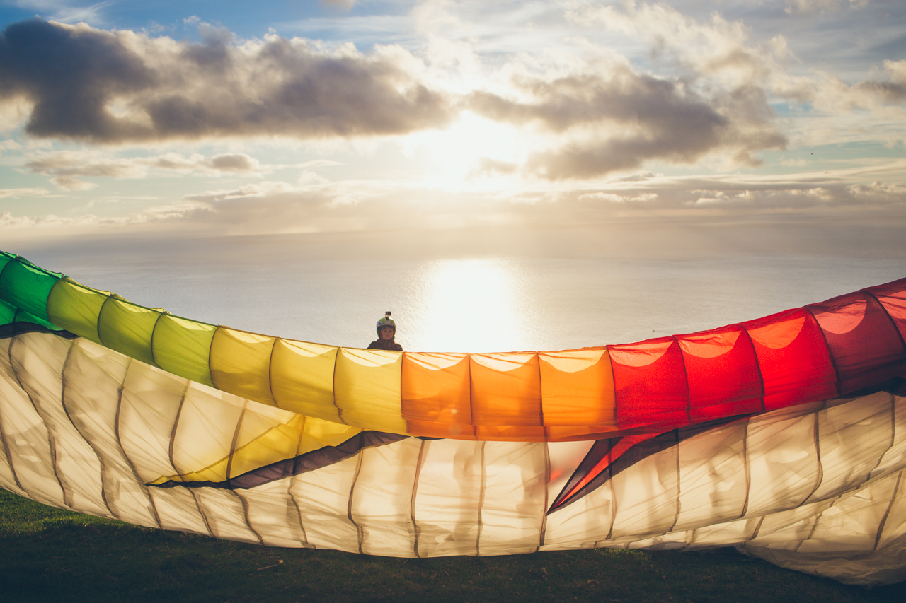 paragliding on Madeira island