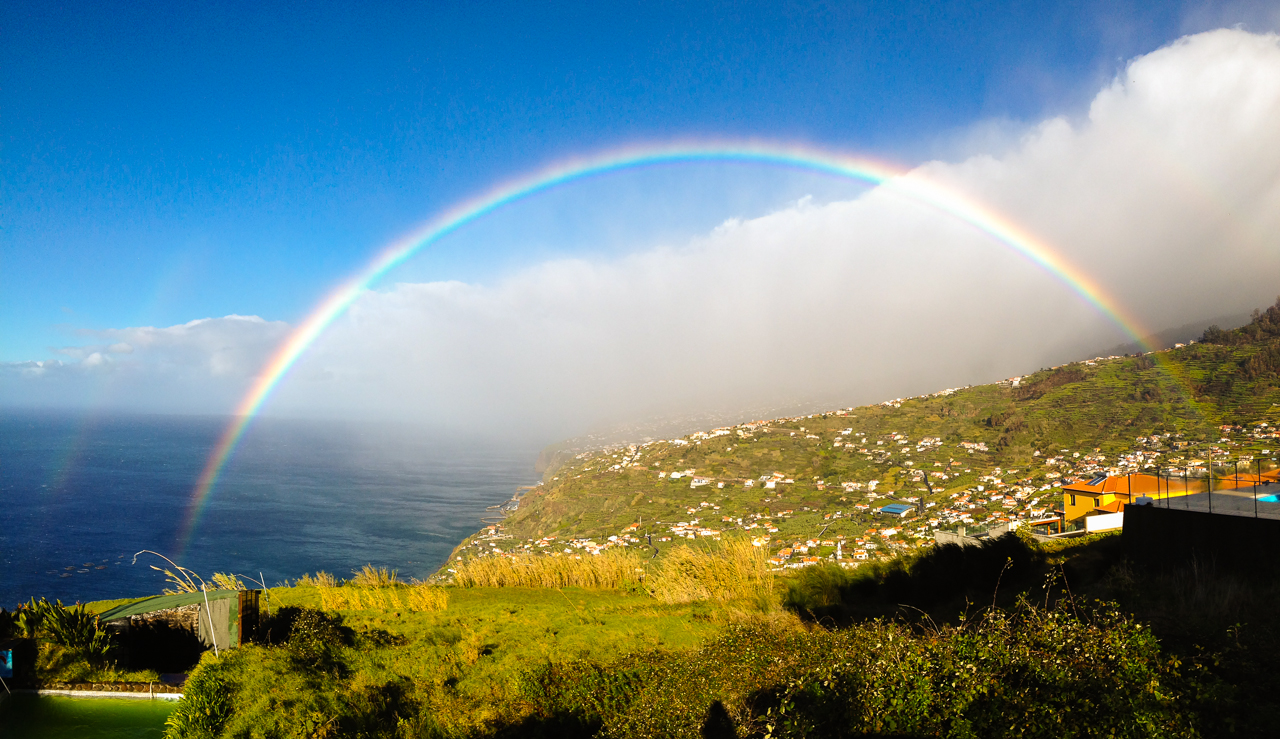 rainbow on Madeira island