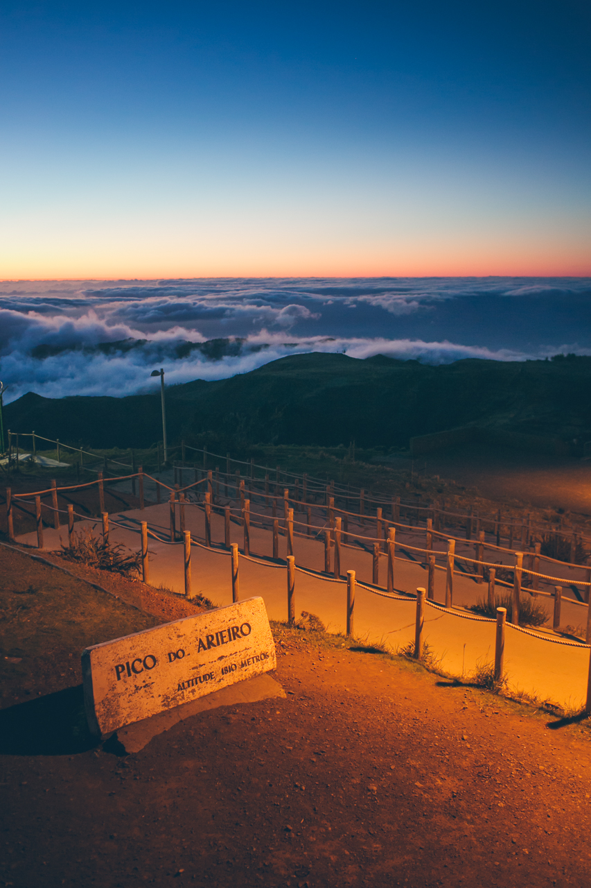 sunrise over Pico do Arieiro Madeira