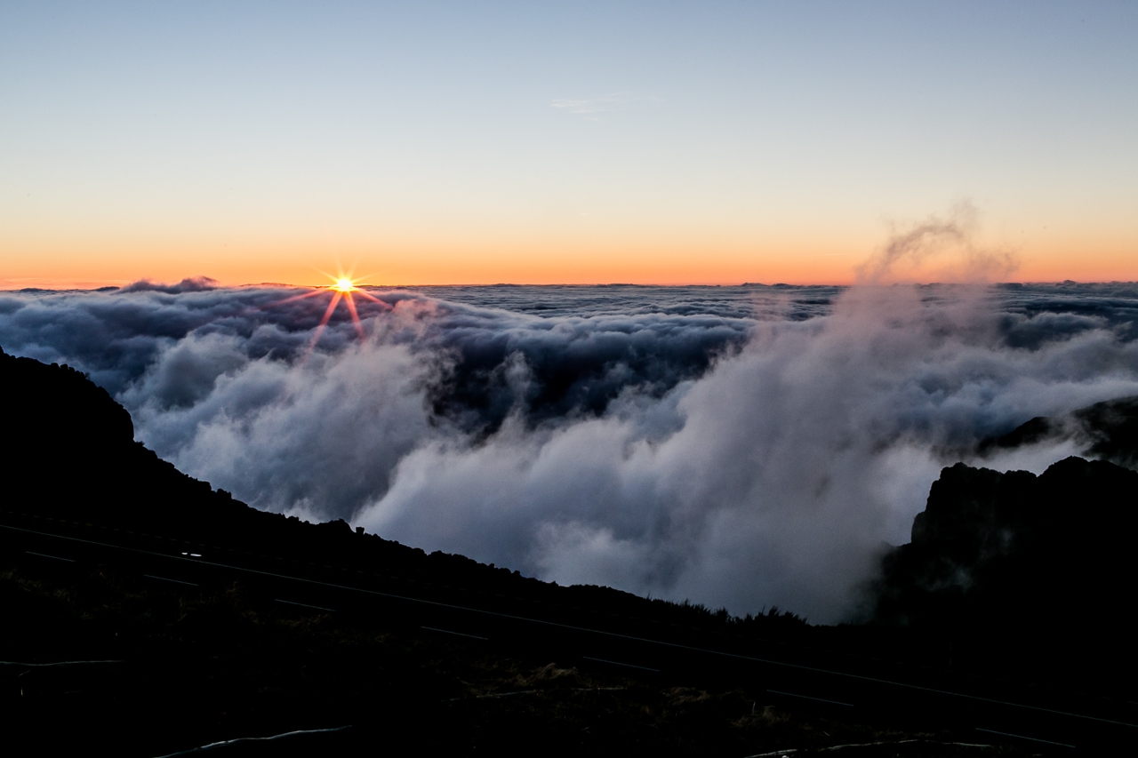 sunrise over Pico do Arieiro Madeira