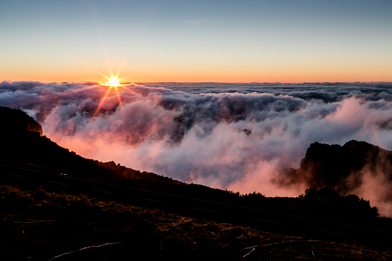 sunrise over Pico do Arieiro Madeira