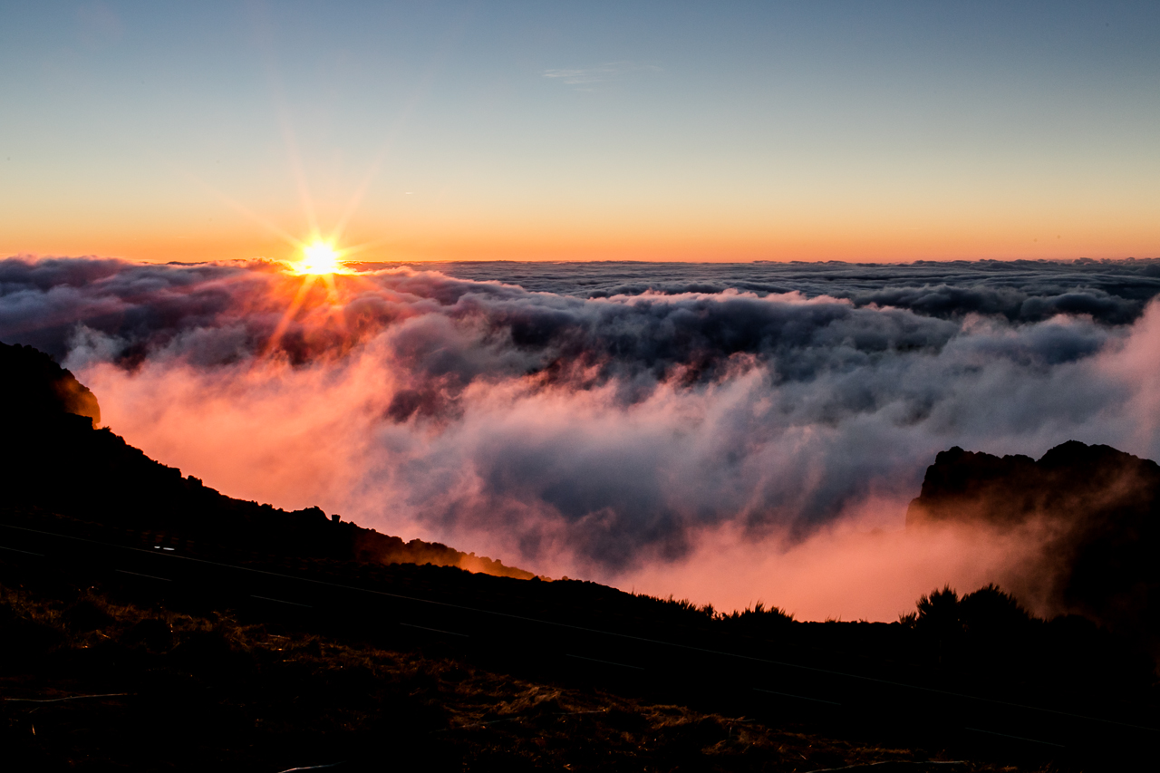 sunrise over Pico do Arieiro Madeira