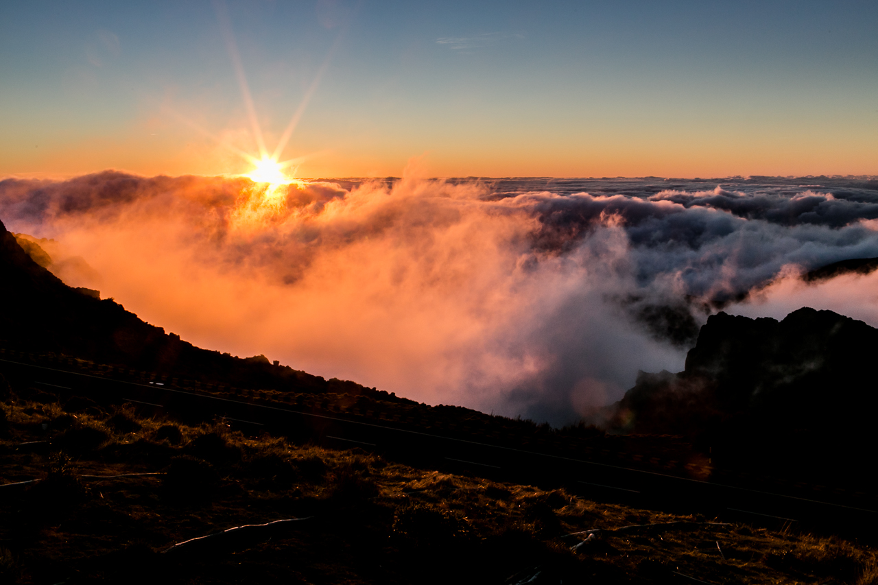 sunrise over Pico do Arieiro Madeira