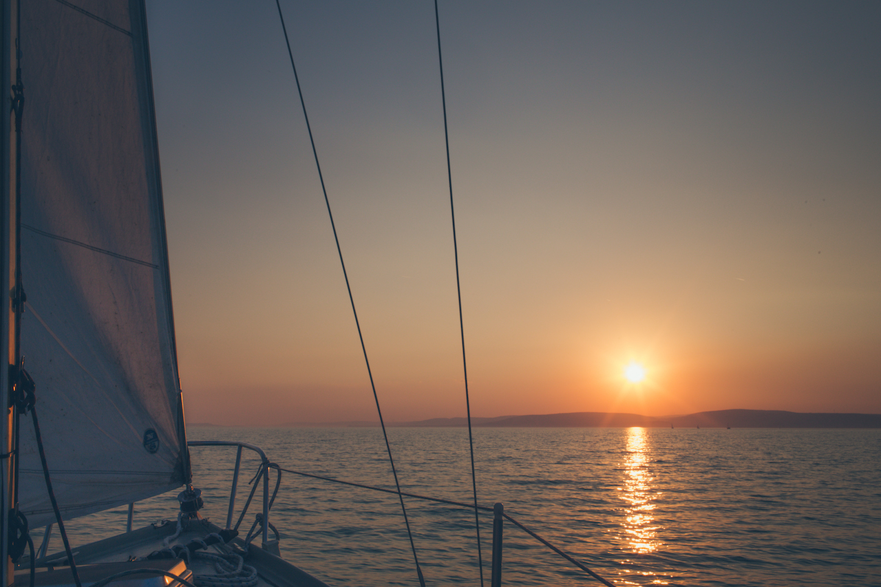 sailing on Lake Balaton